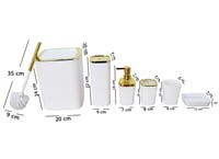 طقم اكسسوار حمام أنيق 6 قطع O-3-2