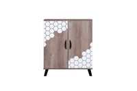 جزامة أحذية خشب ماليزي بابين 4 دور لون بني