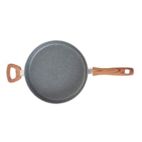 مقلاة جرانيت عميقة بغطاء 26 سم