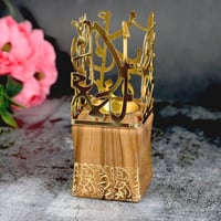 مباخر سيراميك بقاعدة مربعة وعبارات ذهبية جميلة-A-0...