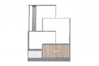 وحدة تخزين رفوف مدخل خشب ماليزي مع ادراج تخزين سفل...