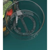 سلة دائرية للتخزين من الإكريليك مع عجلات 4 أدوار