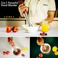 جيباس ,خلاط كهربائي يدوي 400 واط / احمر-J-03-01