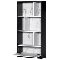 وحدة رفوف مكتبية 3 أدوار مقسمة مع درج تخزين خشب ما...