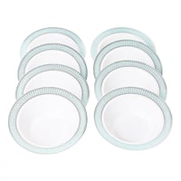 صحون تقديم عميقة مزخرفة 8 حبات لون ازرق فاتح G_01_...