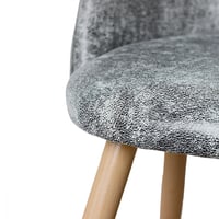 كرسي جلد رخامي فاخر ارجل خشب