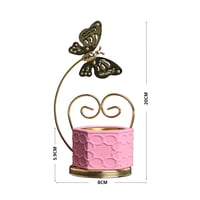 مبخرة بخور بقاعدة على شكل فراشة ذهبية-A-04-02