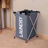 سلة ملابس قماش مفرد قابلة للطي A_09_5