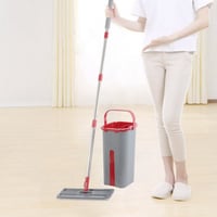 ممسحة مسطحة مع دلو لتنظيف الارضيات -H-04-02