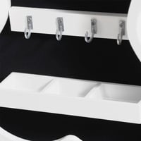 خزاة اكسسوار مع مرآة على شكل جيتار ابيض