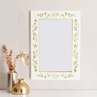 مرايا مدخل البيت مزخرفة مع إضاءة