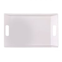 تباسي تقديم ميلامين ابيض كبير46x31سم A_3_2