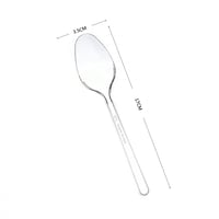 ملاعق بلاستيك شفاف 112 حبة