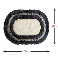 سجاد فرو ناعم بيضاوي