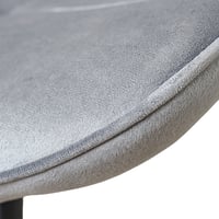 كرسي جلوس مخمل لون رمادي