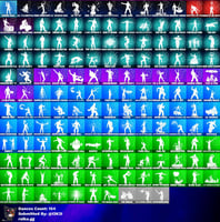 حساب سكنات مشاهير+جون ويك+رقصات حفل+حزمه انمي النا...