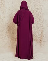 شرشف صلاة عنابي - لف بربطة جانبية