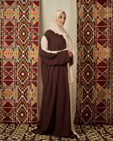 شرشف صلاة بلونين البيج والبني الغامق - سحاب