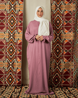 شرشف صلاة وردي بطرحة باللون الأبيض-سحاب