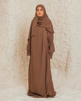 شرشف صلاة بني - لف بربطة جانبية