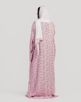 شرشف صلاة وردي فاتح مشجر -سحاب