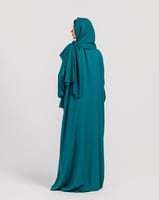 شرشف صلاة تركوازي فاتح - لف بربطة جانبية