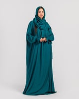 شرشف صلاة تركوازي فاتح - لف بربطة جانبية