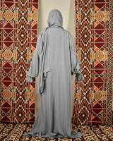 شرشف صلاة رمادي غامق - لف بربطة جانبية