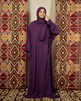 شرشف صلاة بنفسجي غامق - لف بربطة جانبية