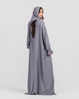 شرشف صلاة رمادي - لف بربطة جانبية