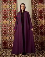 عباية بنفسجية كريب بقصة كلوش