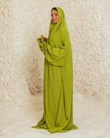 شرشف صلاة أخضر ليموني - بخنق مطاط