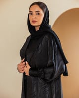 عباية سوداء ستان جاكار تايقر