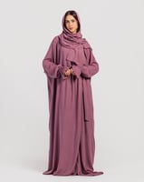 شرشف صلاة بنفسجي - لف بربطة جانبية