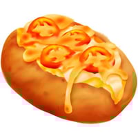 10 بطاطس مخبوزة