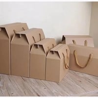 كيس كرتوني وسط مقاس 25*11*20