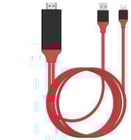 كيبل بين الايفون وشاشة التلفزيون يدعم الايفون 11