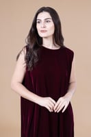 فستان عباية نسائي مخمل -S601