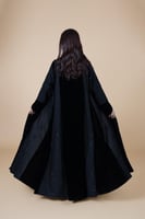 عباية نسائي مع طرحة مخمل S818