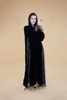 عباية نسائي مع طرحة- S807