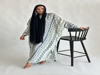 عباية قماش قطن هندي ابيض