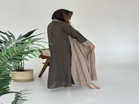 عباية لنن زيتي مع بيج