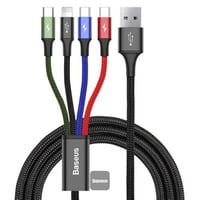 Baseus Fast 4in1 Cable IP+Type-C(2)+Micro 3.5A 1.2...