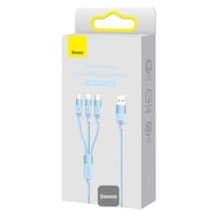 Baseus StarSpeed: كابل أزرق 3 في 1 للشحن السريع ون...