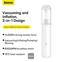 مكنسة سيارة Baseus A3lite - بيضاء