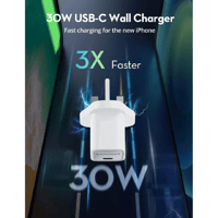 راف باور - شاحن جداري بمنفذ تايب سي بقوة 30 واط -...