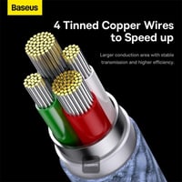 Baseus StarSpeed: كابل أزرق 3 في 1 للشحن السريع ون...