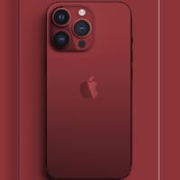 كفر أيفون لون أحمر عميق - DEEP RED