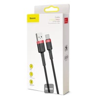 كيبل شحن ايفون لايتننج لون أسود من بيسوس 3 متر