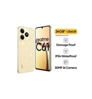 ريلمي C61 ذاكرة 256 جيجا رام 24 جيجا متعدد الألوان